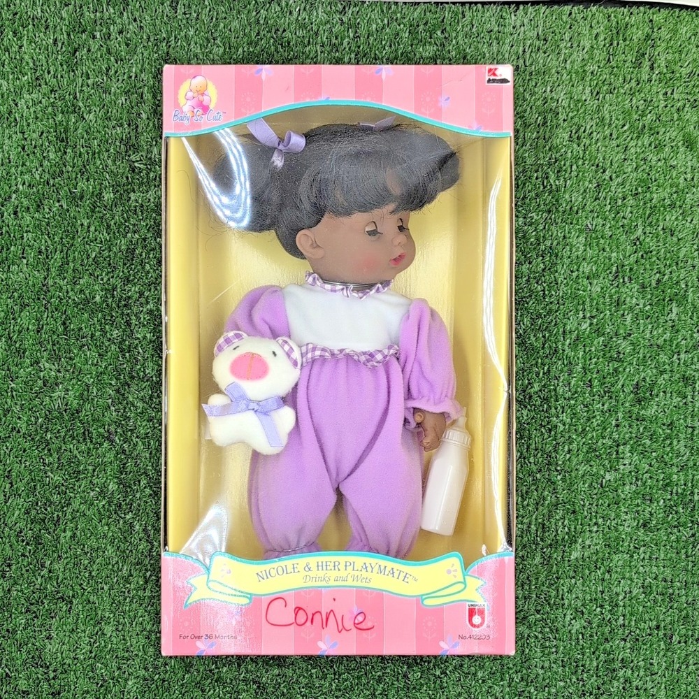 Vintage 1987 Precious Playmates Doll 1987 Nicole & Her Playmate - New in Box